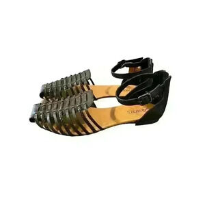 NEW Pacifica Women's Size 11M Black Sandals with Ankle Strap & Closed Toe